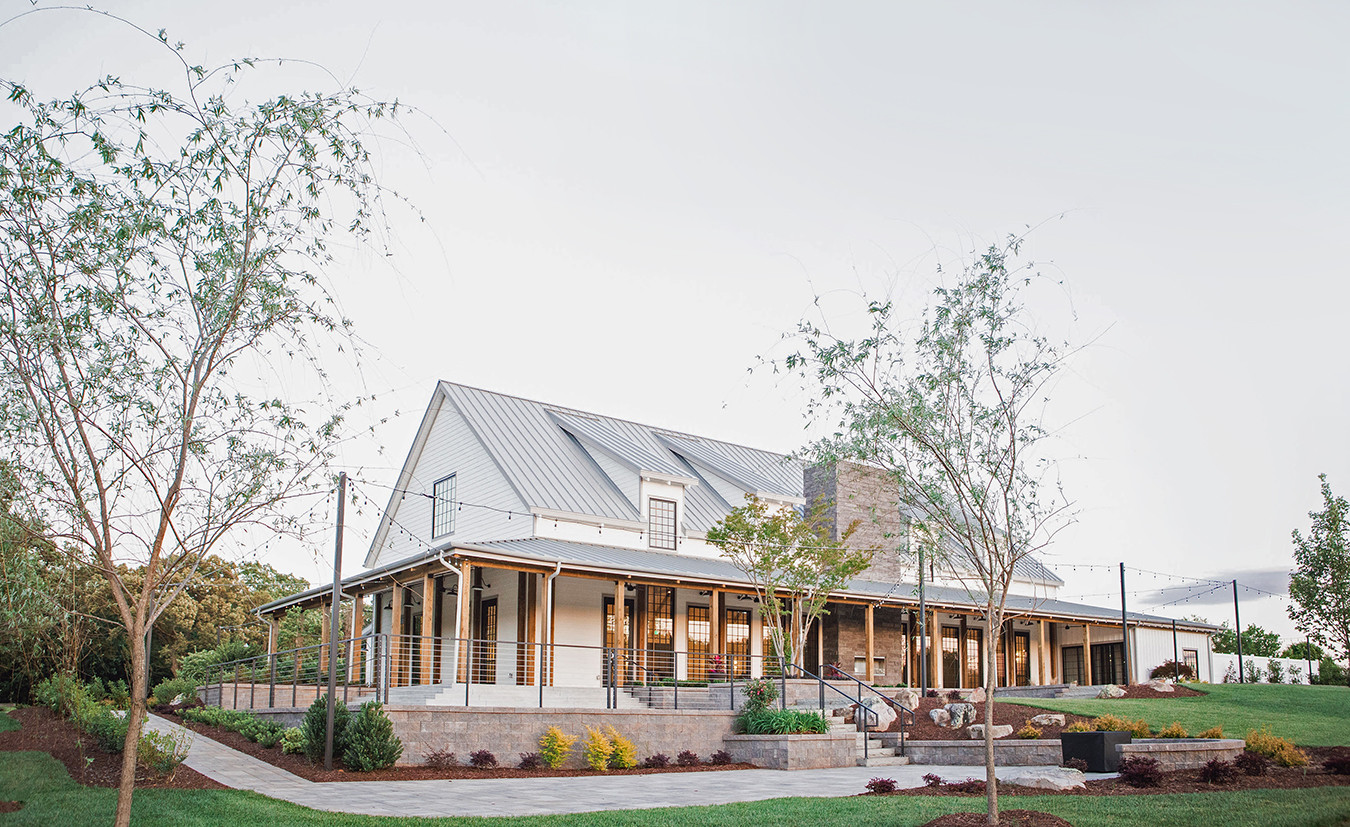 Modern farmhouse with wraparound porch
